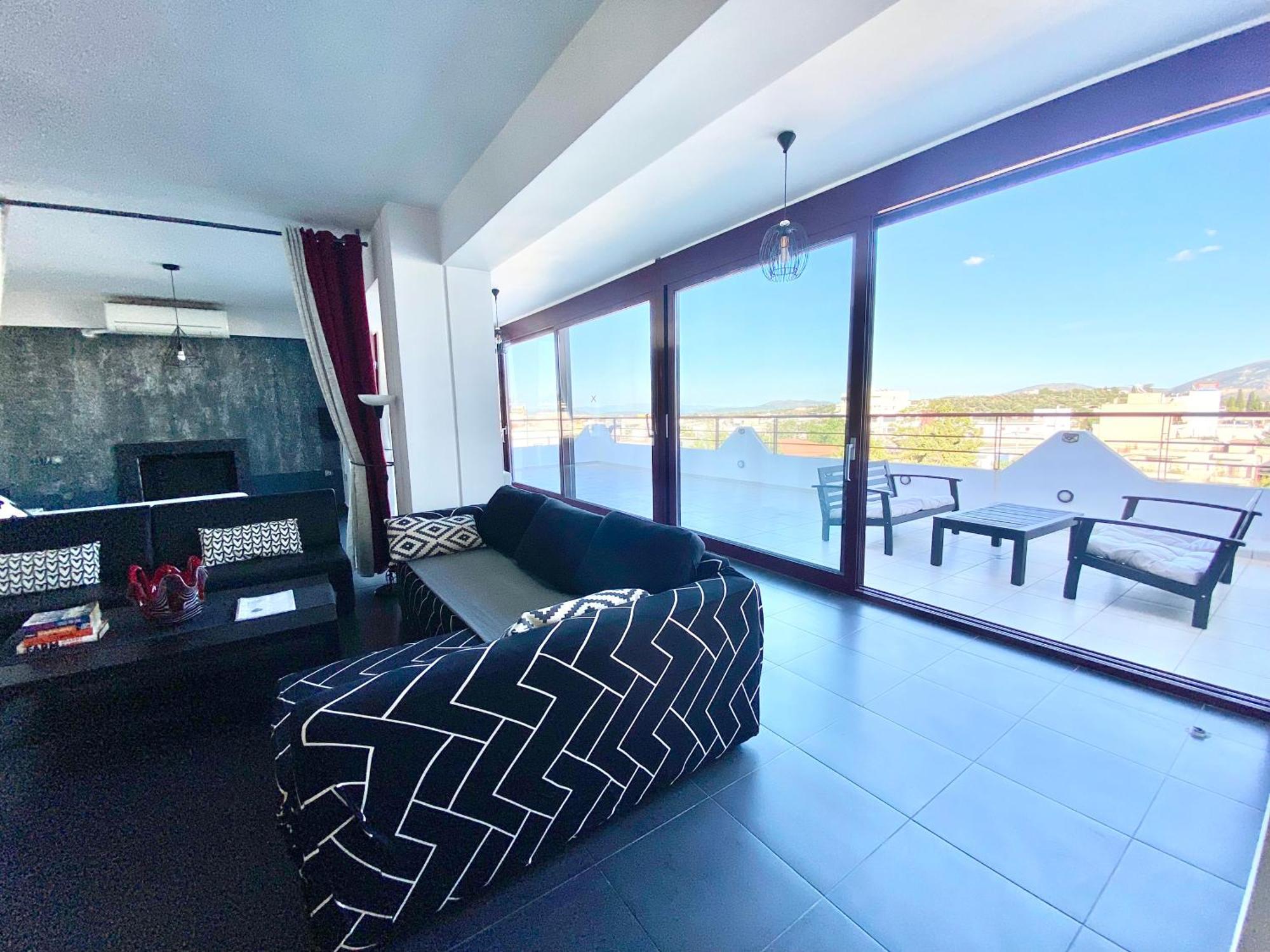 Luxury View Apartment 10Min From Athens Airport Koropíon Extérieur photo